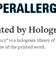 A Library Haunted by Hologram Books